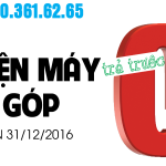 MUA TRẢ GÓP ĐIỆN MÁY TRẢ TRƯỚC 0 ĐỒNG