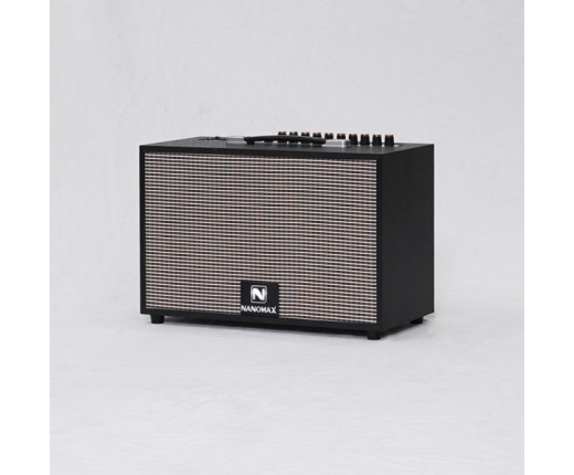 Loa Karaoke Xách Tay Nanomax K-01 Đen Bass 20cm 120w