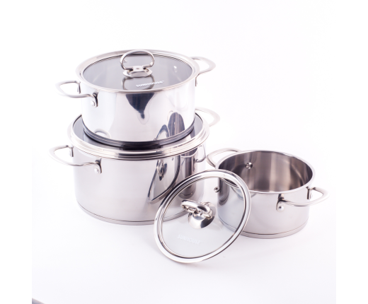BỘ NỒI INOX 3 ĐÁY SUNHOUSE SH890