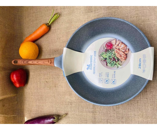 Chảo đúc vân đá Ecoramic EVDF-28IH 28cm
