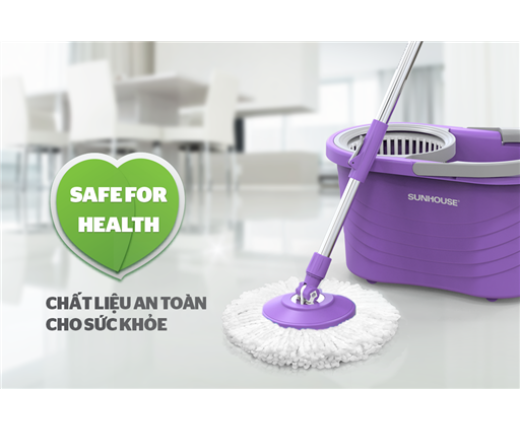 BỘ LAU NHÀ XOAY 360 ĐỘ SUNHOUSE KS-CL330CP