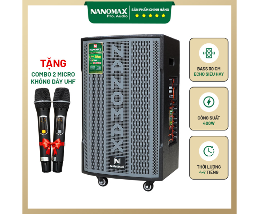 Loa Karaoke Nanomax SK-12X5 Bass 30cm Công Suất 360w