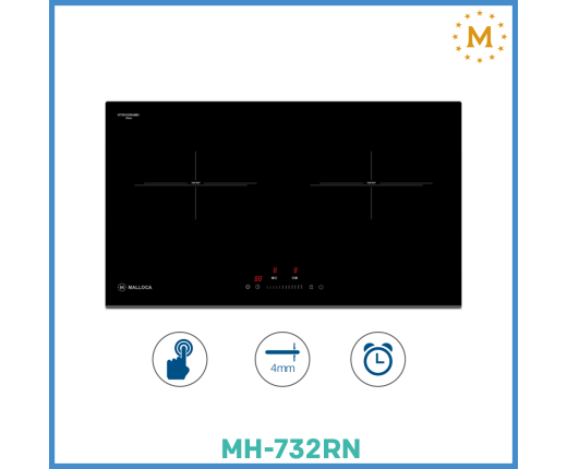 Bếp Kính Âm 2 Điện Malloca MH-732 RN