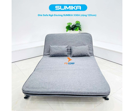 Ghế Sofa giường thông minh gấp gọn SUMIKA 336A, rộng 120cm
