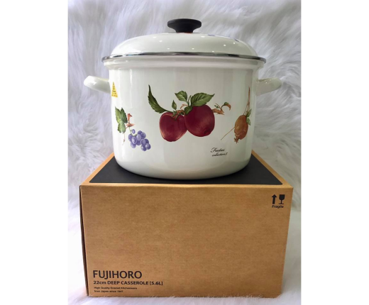 Nồi Tráng Men Fujihoro FRV-22DW 5.6 Lít