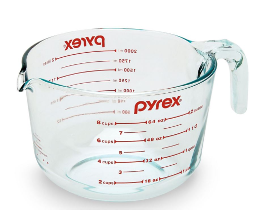 CA LƯỜNG THỦY TINH PYREX 2 LÍT 6001072