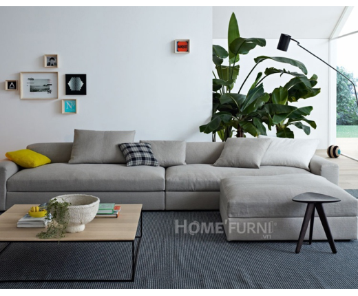 SOFA GÓC VẢI (XÁM LỢT)