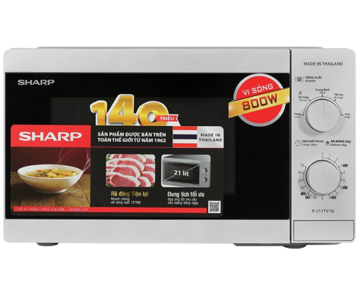 Lò vi sóng Sharp R-211TV-SL 21 lít 