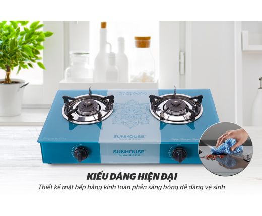 BẾP GAS DƯƠNG KÍNH SUNHOUSE SHB3336