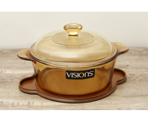 Nồi thủy tinh nắp thủy tinh 22 cm Visions VS-22/CL1 2.25 lít