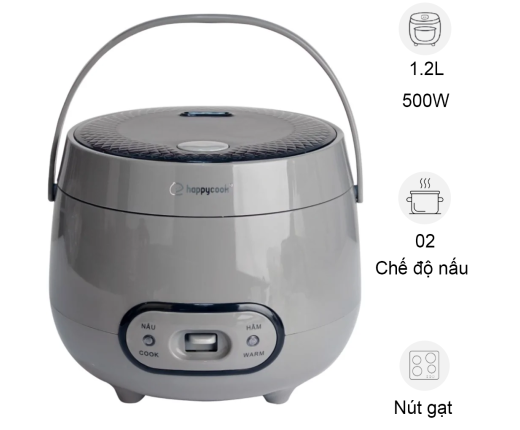 Nồi Cơm Nắp Gài Happy Cook HCJ-120G 1.2 Lít