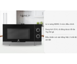 LÒ VI SÓNG ELECTROLUX 23L EMM23KI9EBP