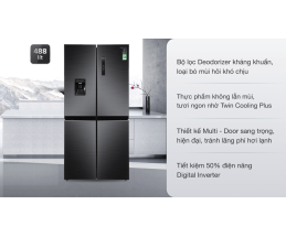 Tủ lạnh Samsung Inverter 488 lít Multi Door RF48A4010B4/SV