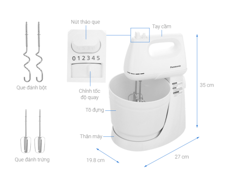 Máy đánh trứng Panasonic MK-GB3WRA