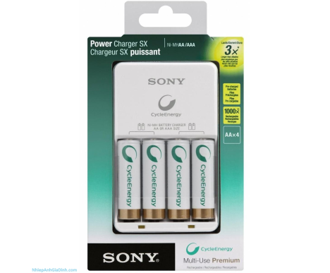BỘ SẠC 4 PIN SONY BCG-34HW4KN