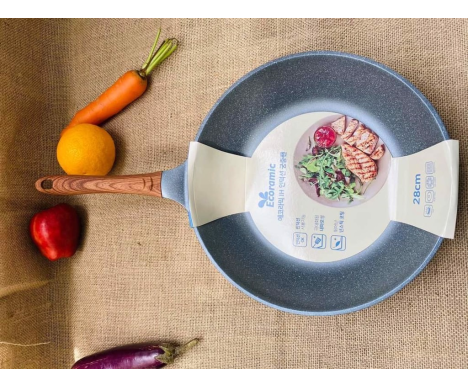Chảo đúc vân đá Ecoramic EVDF-28IH 28cm