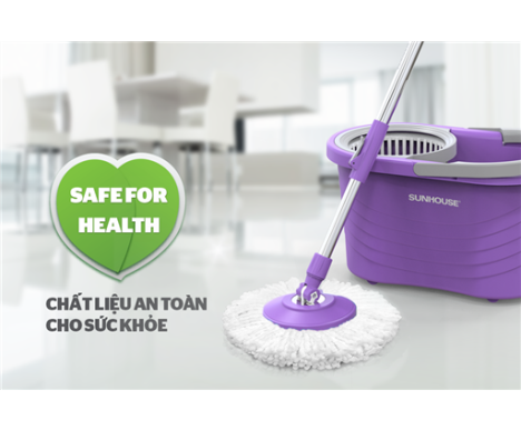 BỘ LAU NHÀ XOAY 360 ĐỘ SUNHOUSE KS-CL330CP