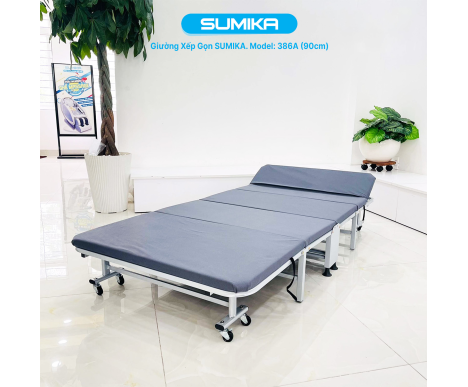 Giường xếp gấp gọn di động SUMIKA 386A, rộng 90cm