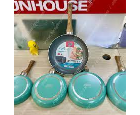 Chảo chiên chống dính vân đá Sunhouse 26cm Clover CL26