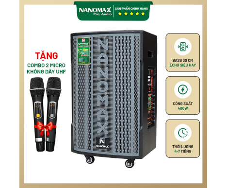 Loa Karaoke Nanomax SK-12X5 Bass 30cm Công Suất 360w