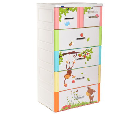 TỦ NHỰA TABI L ĐA SẮC 5 NGĂN