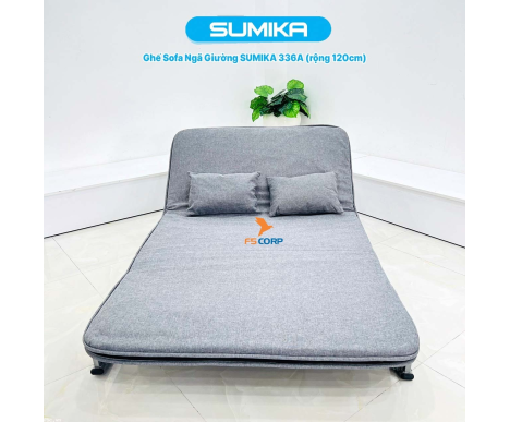 Ghế Sofa giường thông minh gấp gọn SUMIKA 336A, rộng 120cm