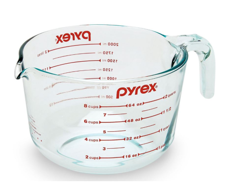 CA LƯỜNG THỦY TINH PYREX 2 LÍT 6001072