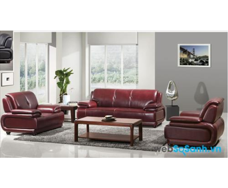 SOFA KB DA CAO CẤP (ĐỎ MẬN)