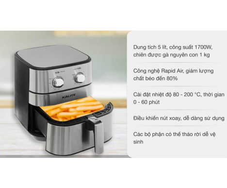 Nồi chiên không dầu Kalite Q5