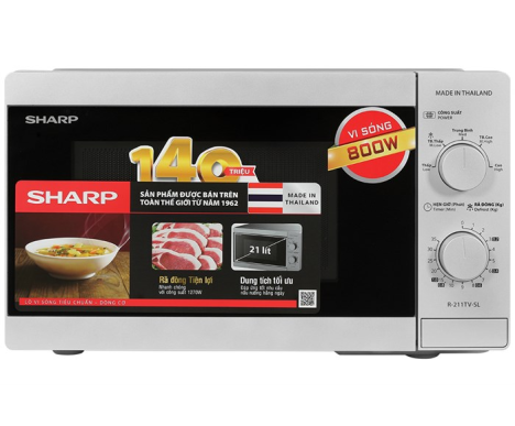Lò vi sóng Sharp R-211TV-SL 21 lít 