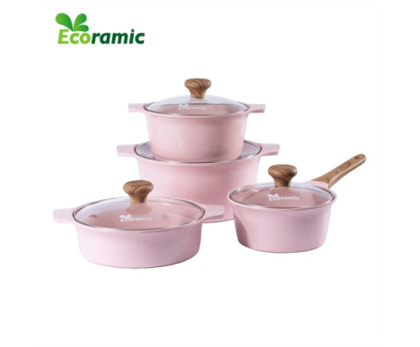 Bộ 4 nồi đáy từ cao cấp Ecoramic Platinum EPT-4IH