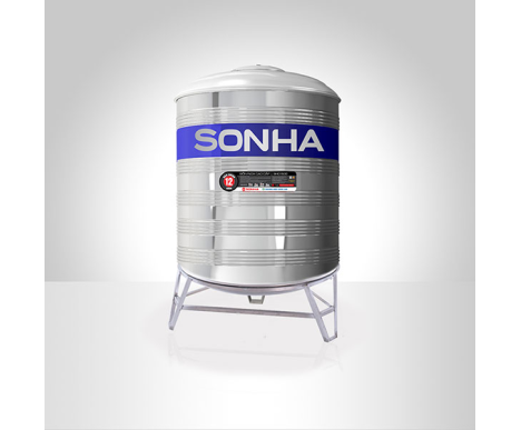 BỒN INOX304 SƠN HÀ 1500 LÍT   LOẠI ĐỨNG 