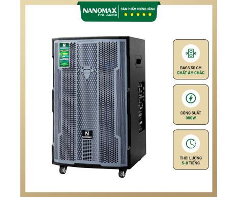 Loa Kéo Nanomax SK-18Q5 Bass 50cm 980w Karaoke Bluetooth